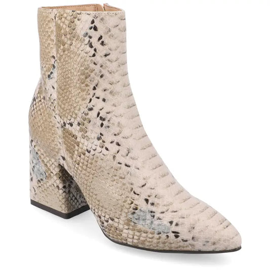 Snake Print Booties