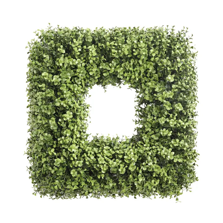 20" Square UV Boxwood Wreath