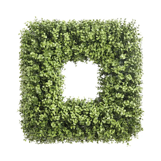 20" Square UV Boxwood Wreath