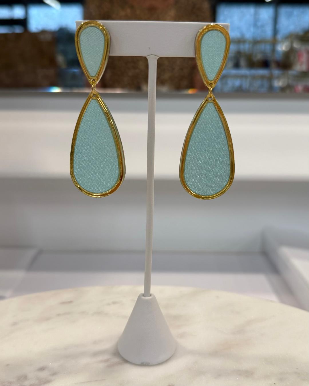 Seafoam Satin Earrings