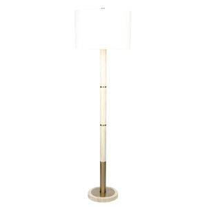 61"H Travertine Floor Lamp