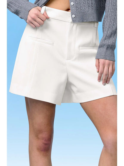 High Waist Formal Shorts