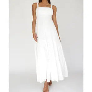 White Bodice Maxi Dress