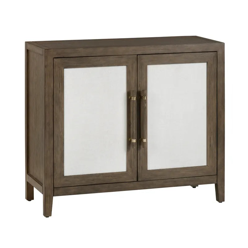 2-Door Wood Cabinet w/Cloth Front
