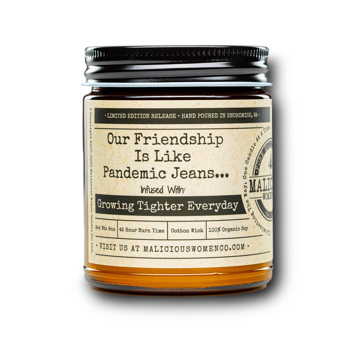 Our Friendship Is Like Pandemic Jeans Candle