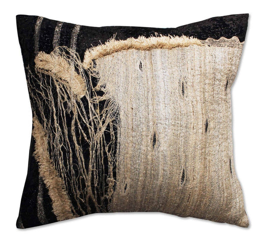 Black Natural Velvet Pillow 22"