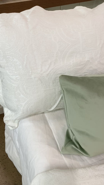 Matelasse Coverlet Set White