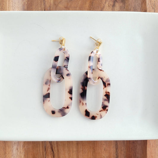 Tortoise Chain Earrings