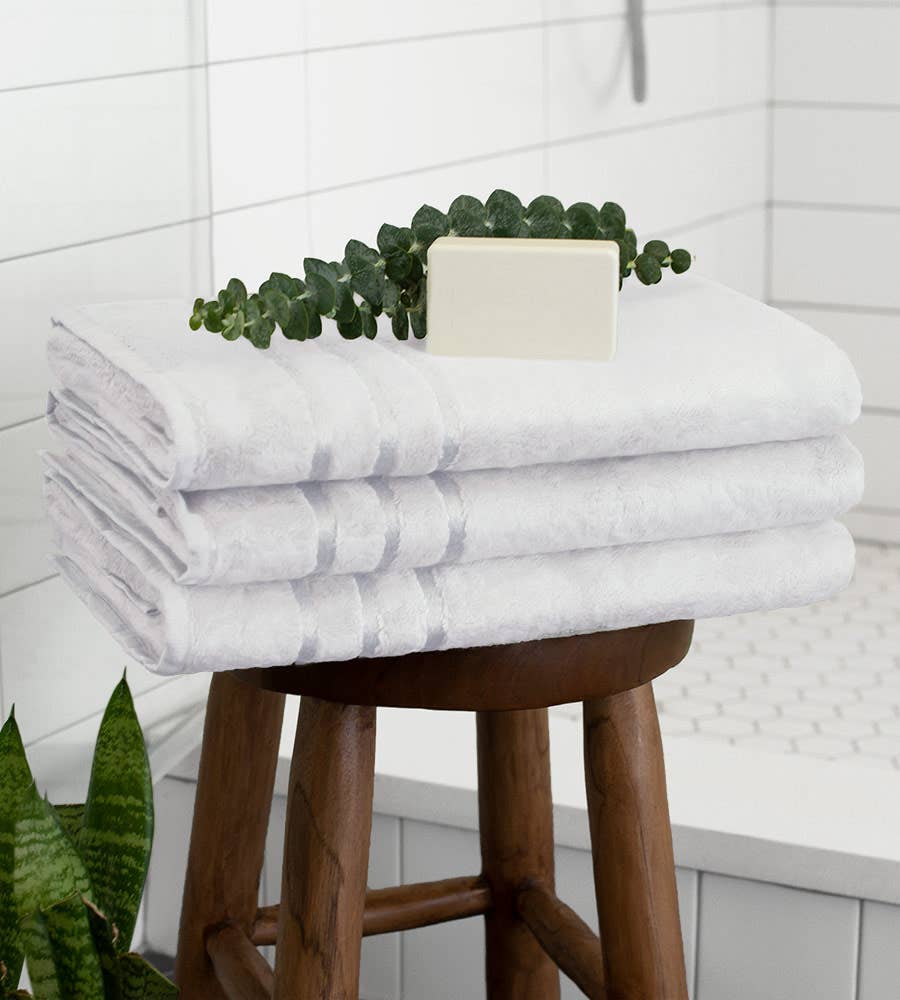 Cariloha Bamboo Bath Towel - White