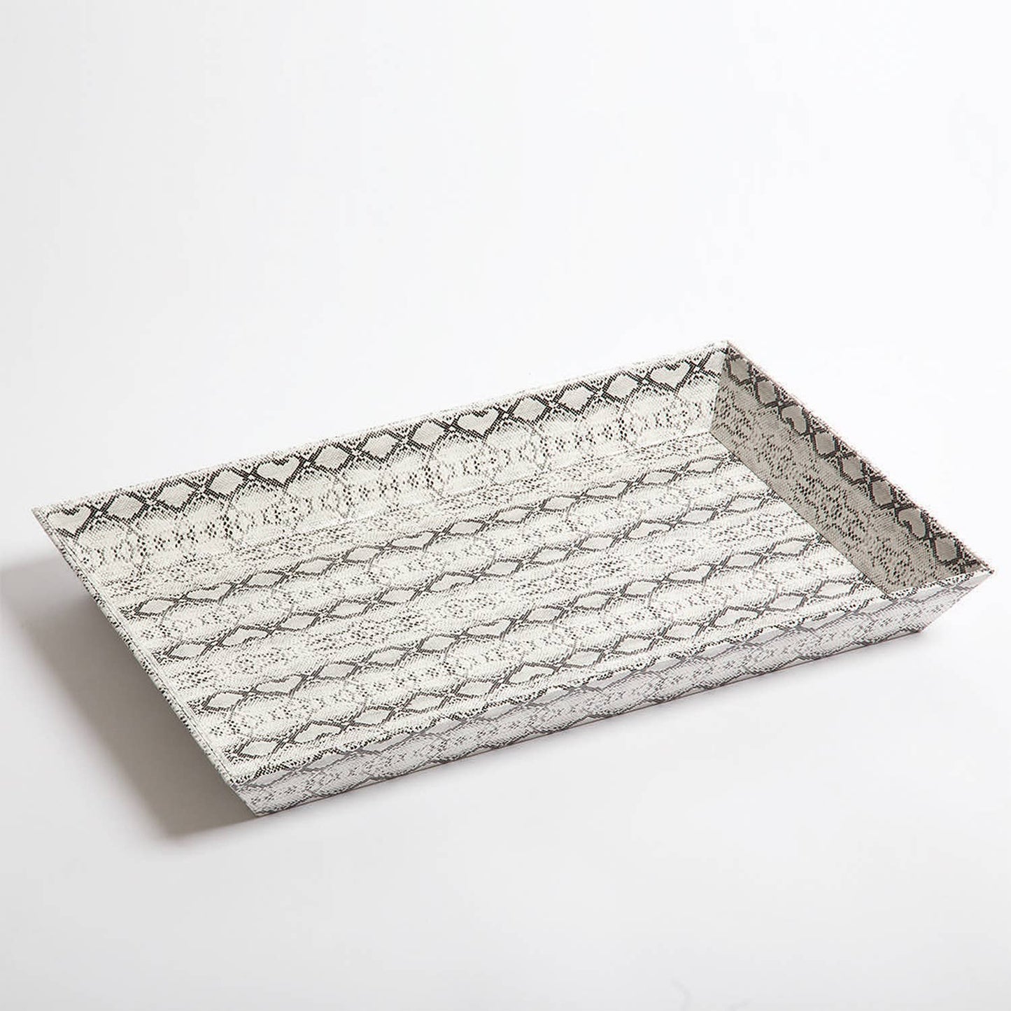 Python Faux Leather Tray