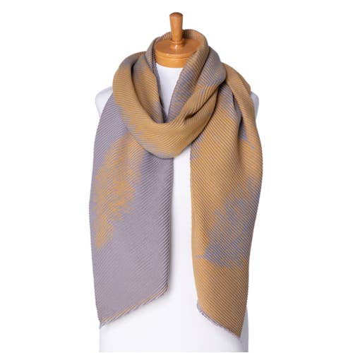 Reversible Feather Scarf