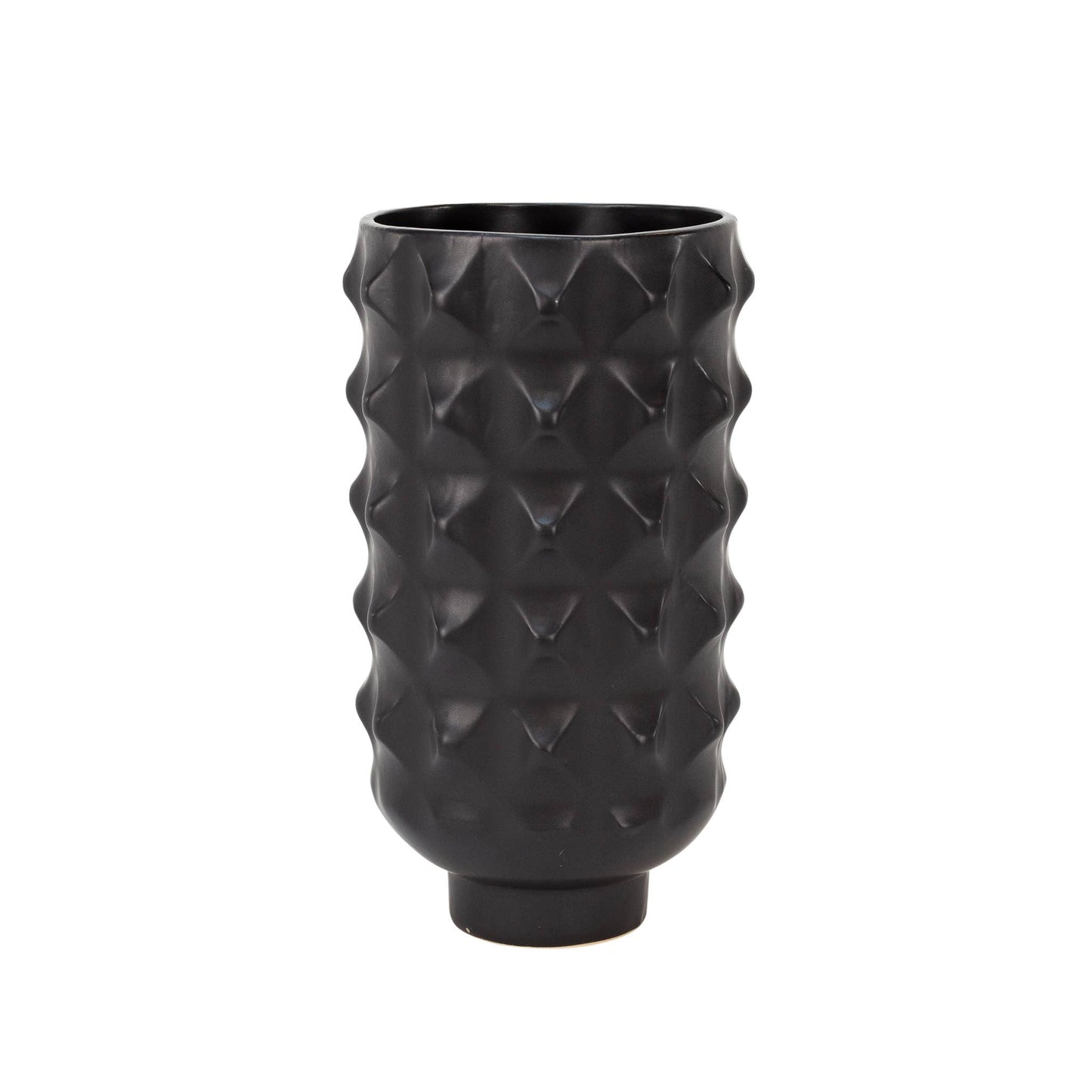 Black Texture Cylinder Vase