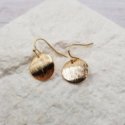 Disc Drop Earrings