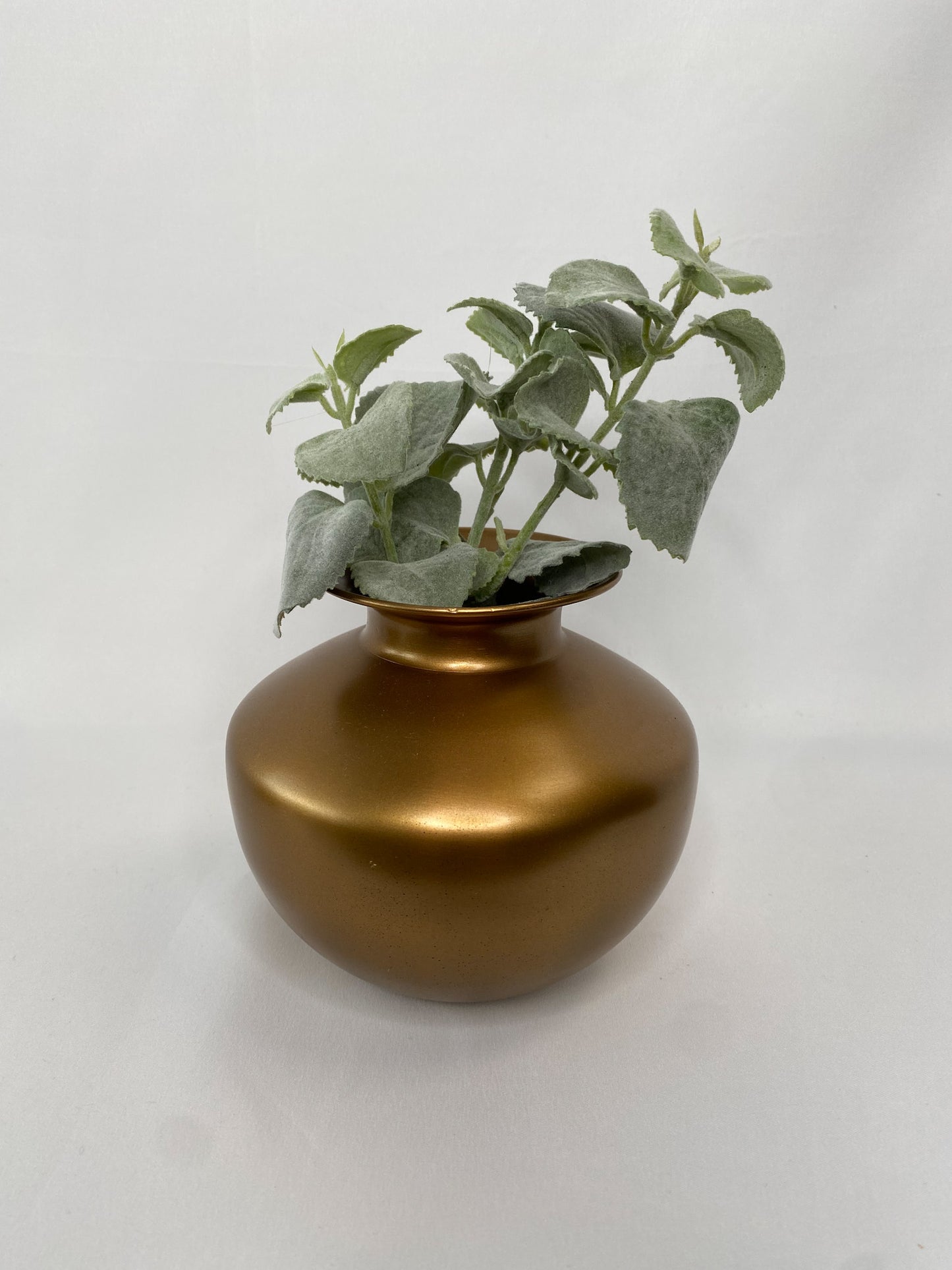 Round Brass Vase