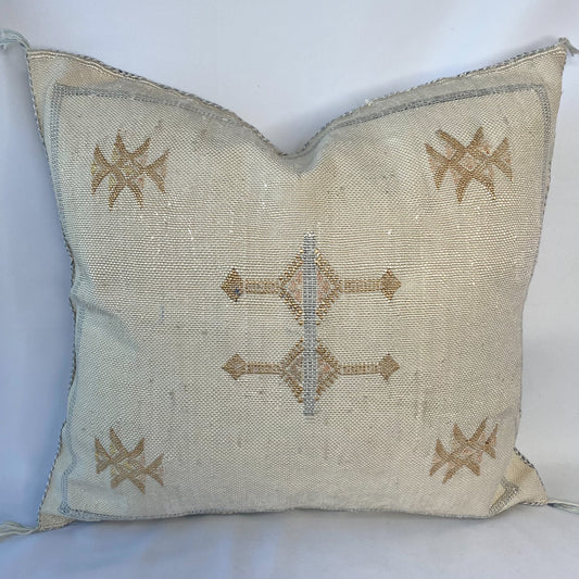 Emile Handmade Moroccan Cactus Silk Pillow