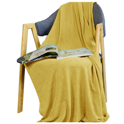 Plush Knitted Throw Blanket 60"x80"