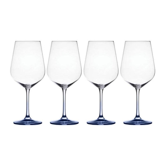 Mikasa Red Wine Glass 4 pc Blue