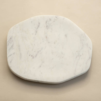 Large White Marble Plate