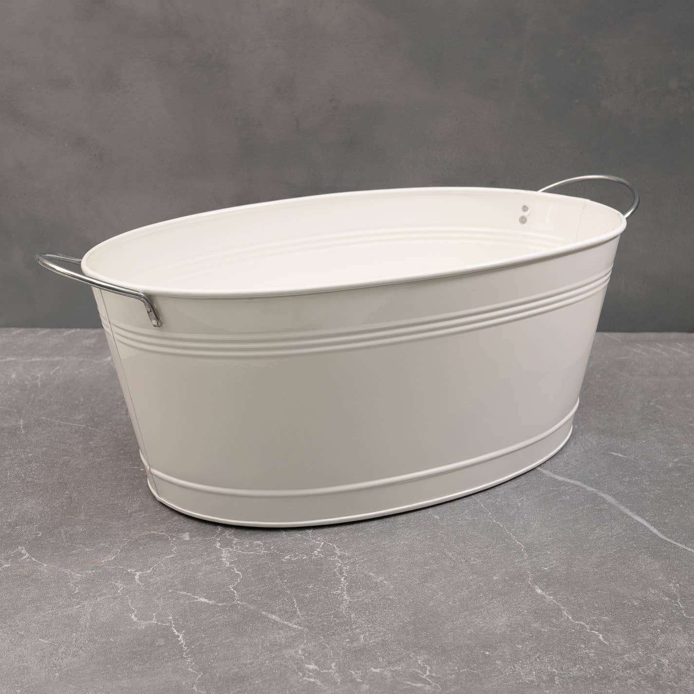 Galvanized White Tub