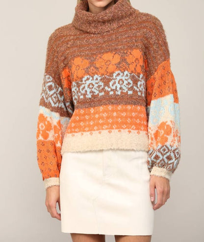 Orange Multi Sweater