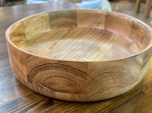 Wooden Acacia Hardwood Serving Bowl