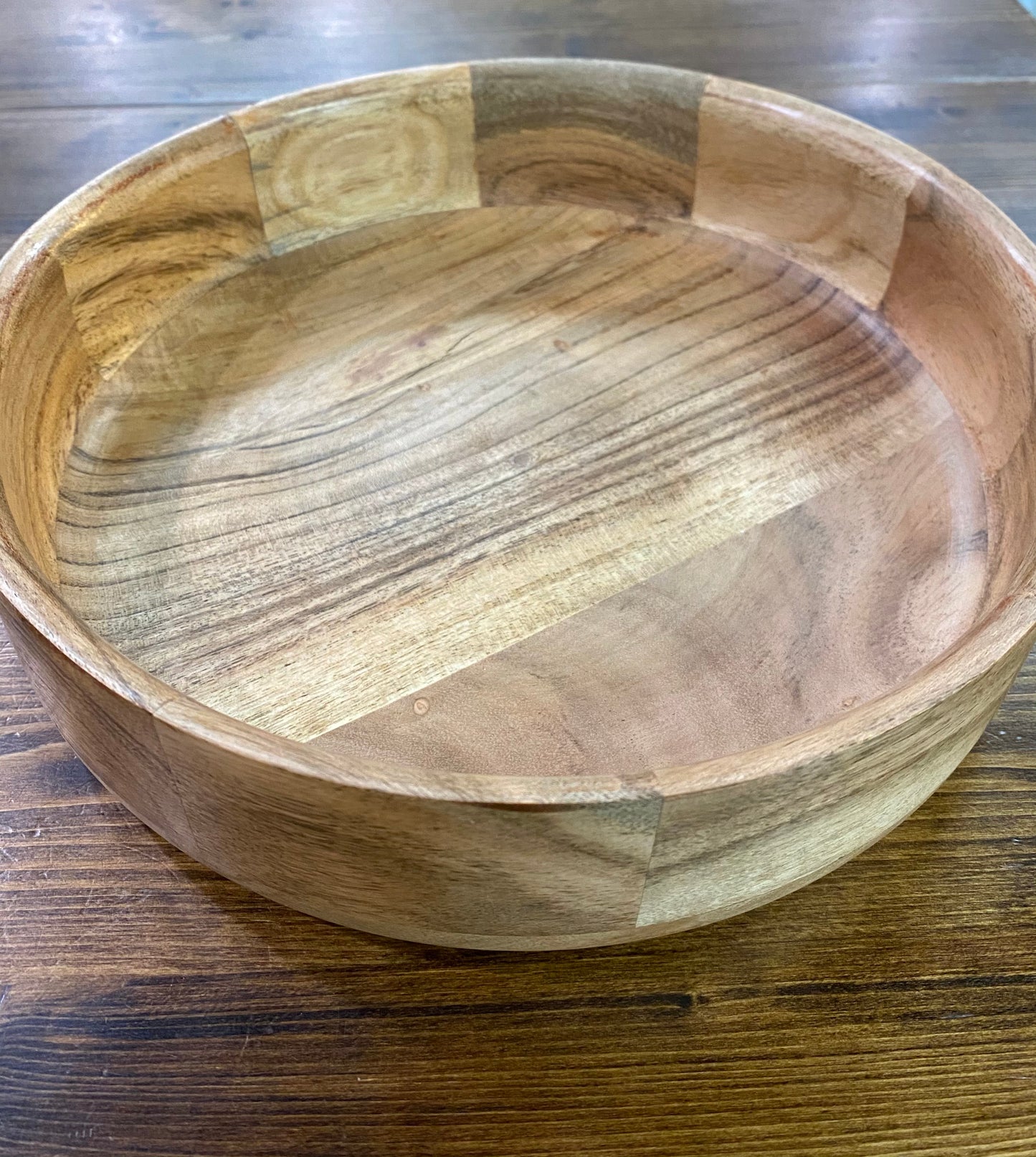 Wooden Acacia Hardwood Serving Bowl