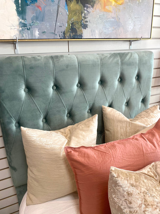 Twin Upholstered Bed Teal