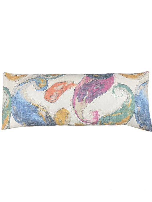 Watercolor Lumbar Pillow