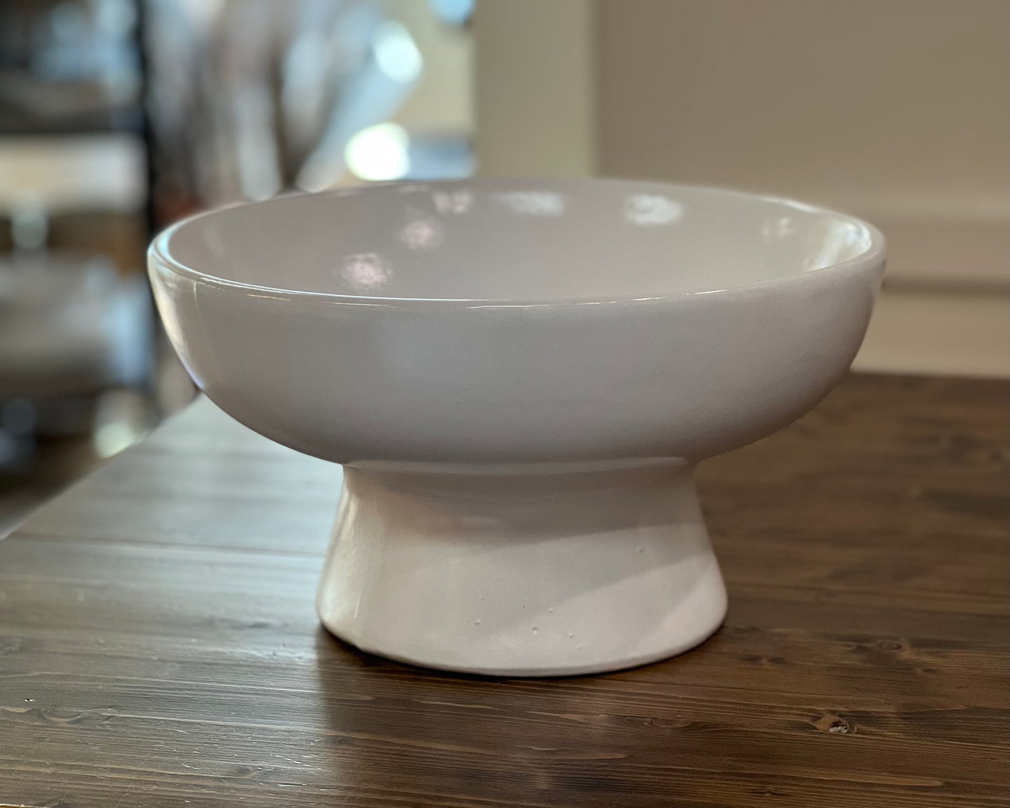 White Footed Bowl