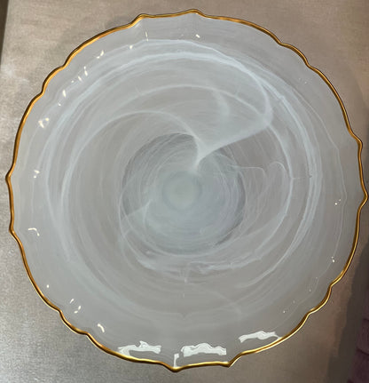 White Alabaster Cake Stand