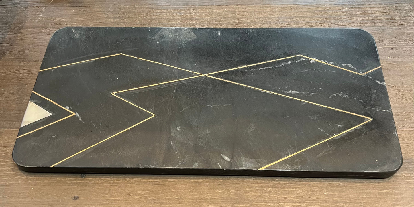 Amber Marble Serving Board