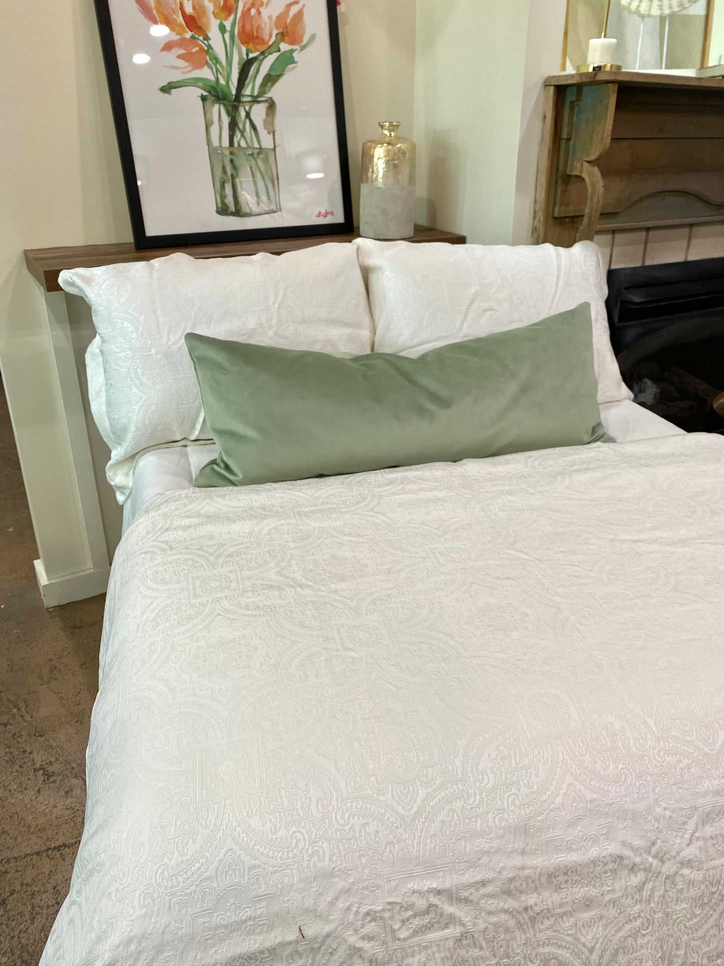 Matelasse Coverlet Set White