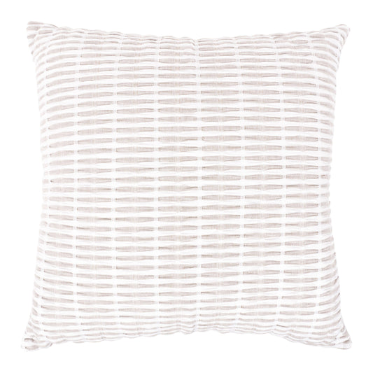 Kristi Pleated Throw Pillow Sepia - Feather Fill