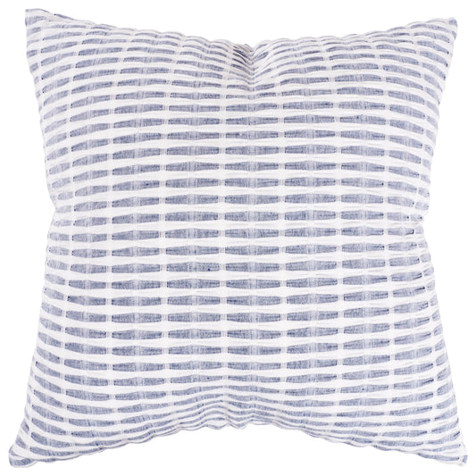 Kristal Pleated Throw Pillow - Navy - Feather Fill