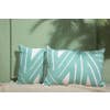 Stripe Sky Throw Pillow Aqua